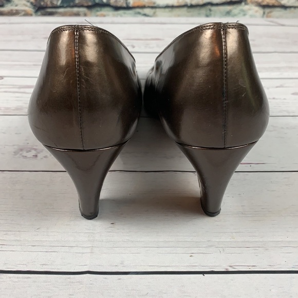 Salvatore Ferragamo vintage brown & black shoes size 8 - Picture 3 of 12